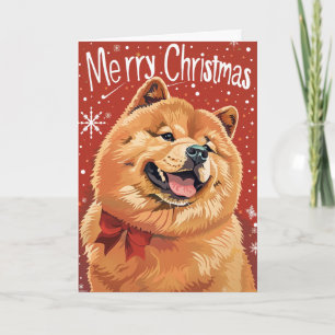 Chow Chow Personalisierte WeihnachtsWeihnachten Feiertagskarte