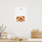 Chow Chow Personalisierter Druck Poster (Küche)