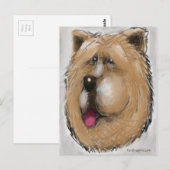 Chow Chow Postkarte (Vorne/Hinten)