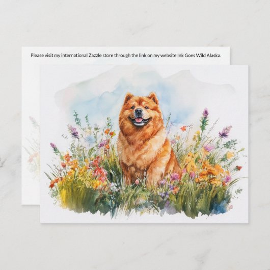 Chow Chow - Postkarte (Vorne/Hinten)