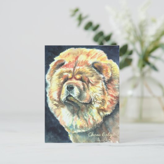 Chow Chow Postkarten (Stehend Vorderseite)