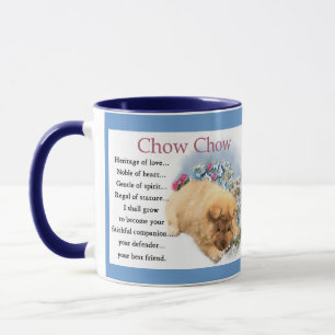 Chow Chow Puppy Art Geschenke Tasse