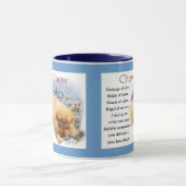 Chow Chow Puppy Art Geschenke Tasse (Zentrum)