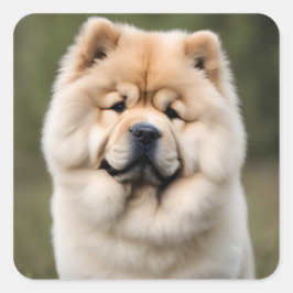 Chow Chow Quadratischer Aufkleber