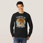 Chow Chow Red Retro Property Of T-Shirt (Vorne ganz)