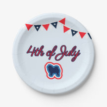 Chow Chow Red White und Blue 4. Juli Artikel