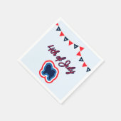 Chow Chow Red White und Blue 4. Juli Serviette (Ecke)