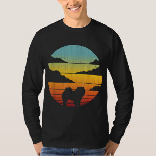 Chow Chow Retro Vintage 60er 70er Jahre Sonnenunte T-Shirt