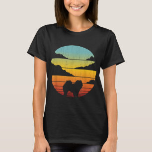 Chow Chow Retro Vintager 60er 70er Sunset Hund Lie T-Shirt