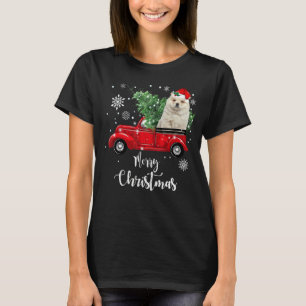 Chow Chow Ride Red Truck Weihnachten Pajama T-Shirt