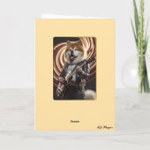 Chow Chow Rock Star Karte (Rückseite)