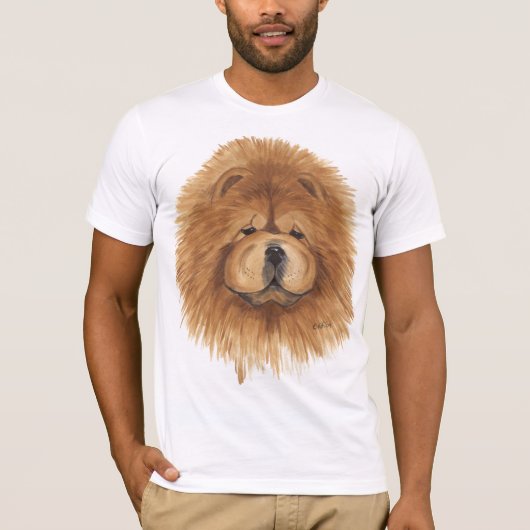 Chow-Chow- Rot T-Shirt (Vorderseite)