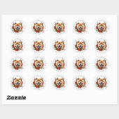 Chow Chow Round Stickers (Blatt)