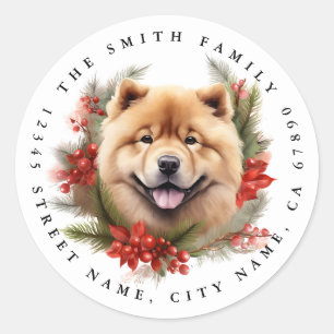 Chow Chow Round Stickers