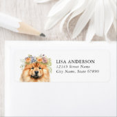 Chow Chow-Rücksendeadressen-Aufkleber (Insitu)