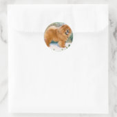 Chow-Chow Runder Aufkleber (Tasche)