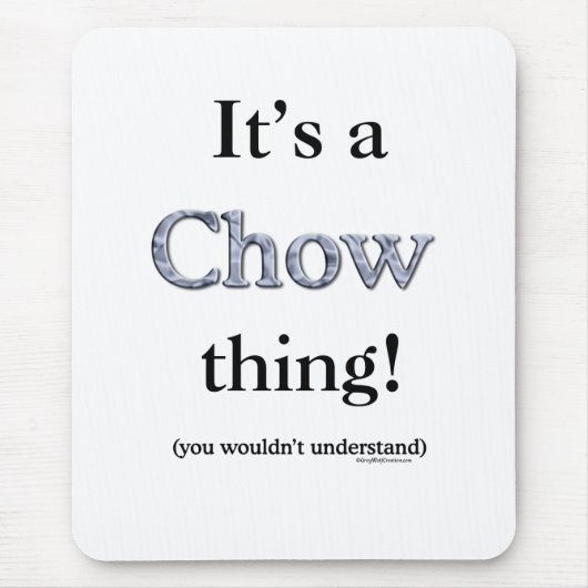 Chow Chow-Sache Mousepad (Vorne)