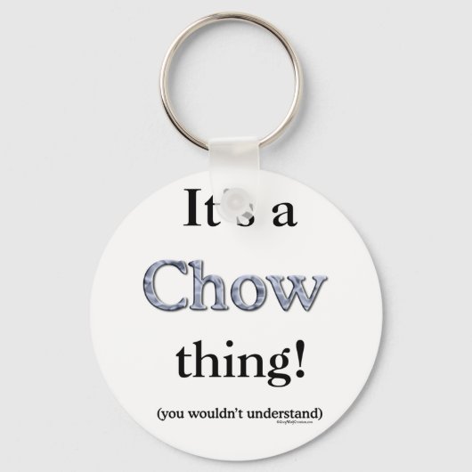 Chow Chow-Sache Schlüsselanhänger (Vorderseite)