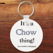 Chow Chow-Sache Schlüsselanhänger (Vorderseite)
