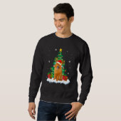 Chow Chow Santa Christmas Tree Light Pajama Dog Xm Sweatshirt (Vorne ganz)