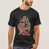 Chow Chow Santa Claus Hat frohe Weihnachts-Dog X M T-Shirt (Vorderseite)
