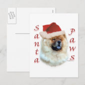 Chow Chow Santa Paws Feiertagspostkarte (Vorne/Hinten)