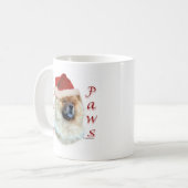 Chow Chow Santa Paws Kaffeetasse (Vorderseite Links)