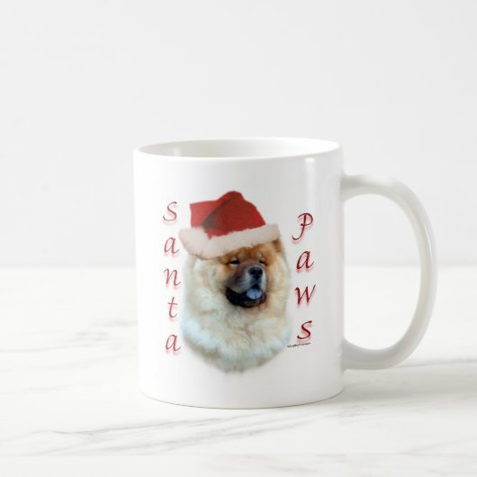 Chow Chow Santa Paws Kaffeetasse (Rechts)
