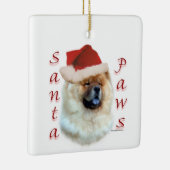 Chow Chow Santa Paws Keramikornament (Rechts)
