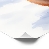 Chow Chow Schneehof Weihnachtskunst Poster (Ecke)