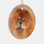 Chow-Chow-Schönheit Keramikornament (Rechts)