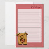 Chow-Chow Schreibens-Auflage Briefpapier (Vorne/Hinten)