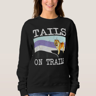 Chow Chow Schwanzes auf Wanderwegen Sweatshirt