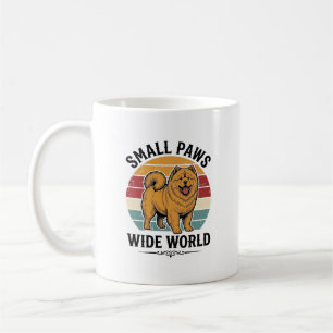 Chow Chow-Shirt Kleine Pfoten Weite Welt Vintage-H Kaffeetasse