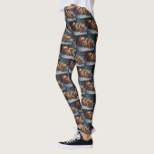 Chow Chow Snowy Sleigh Christmas Decor   Leggings (Links)