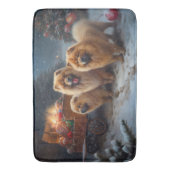 Chow Chow Snowy Sleigh Weihnachtsdekor Badematte (Vorderseite Vertikal)