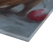 Chow Chow Snowy Sleigh Weihnachtsdekor Schneidebrett (Ecke)