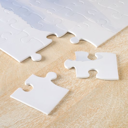 Chow Chow Snowy Stone Courtyard Christmas Art Puzzle (Seite)