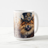 Chow Chow Steampunk-Hund Kaffeetasse (VorderseiteRechts)