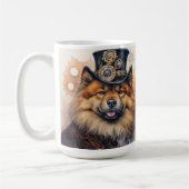Chow Chow Steampunk-Hund Kaffeetasse (Links)
