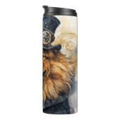 Chow Chow Steampunk-Hund Thermosbecher (Nach rechts gedreht)
