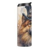 Chow Chow Steampunk-Hund Thermosbecher (Nach links gedreht)