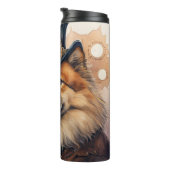 Chow Chow Steampunk-Hund Thermosbecher (Nach rechts gedreht)