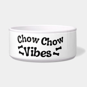 Chow Chow Stimmung Keramik-Hundefutter Napf