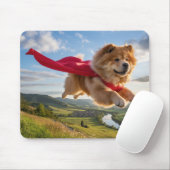 Chow Chow Superhero Mousepad (Mit Mouse)