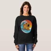 Chow Chow Surfen Funny Dog Beach Sweatshirt (Vorne ganz)