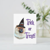 Chow Chow Trick Postkarte (Stehend Vorderseite)