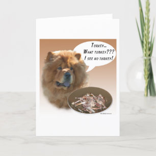 Chow Chow Türkei Feiertagskarte