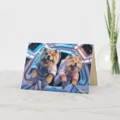 Chow Chow Valentine Card Feiertagskarte (Rückseite)