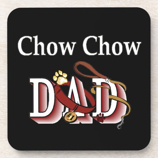 Chow Chow-VATER Untersetzer (Vorderseite)